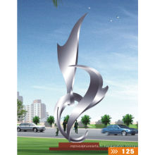 Modern Large Abstract Arts Sculpture en acier inoxydable pour décoration de jardin